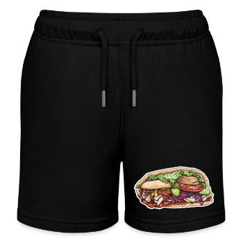 Kebab - Short de jogging enfant bio Stanley/Stella - noir - Devant