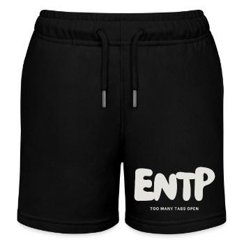 ENTP MBTI Myers Briggs Persönlichkeit - Kinder Organic Joggingshorts Mini Bolter von Stanley/Stella - Schwarz - Vorne