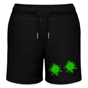 Éclaboussures de peinture - Short de jogging enfant bio Stanley/Stella - noir - Devant