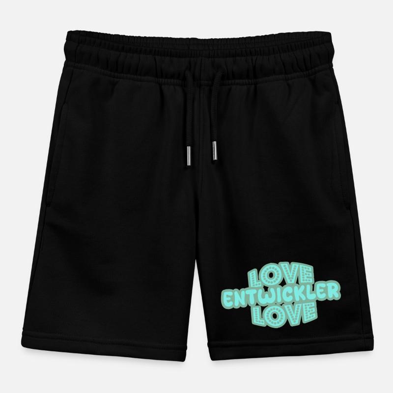 Developers as a saying Kids Organic Sweat Shorts by Stanley/Stella