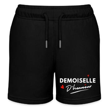 Brautjungfernherzen - Brautgeschenk - Kinder Organic Joggingshorts Mini Bolter von Stanley/Stella - Schwarz - Vorne