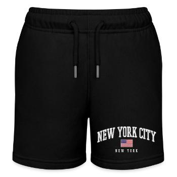 New York City Vintage Crest - Kinder Organic Joggingshorts Mini Bolter von Stanley/Stella - Schwarz - Vorne