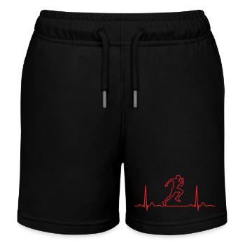 Runner Pulse Silhouette - Kinder Organic Joggingshorts Mini Bolter von Stanley/Stella - Schwarz - Vorne