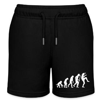 Drôle d’évolution Karaté Vintage 80s Crane Kick - Short de jogging enfant bio Stanley/Stella - noir - Devant