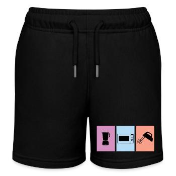 Cuire - Short de jogging enfant bio Stanley/Stella - noir - Devant