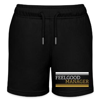 Feelgood manager Design white - Kinder Organic Joggingshorts Mini Bolter von Stanley/Stella - Schwarz - Vorne
