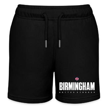 Typographie Birmingham Bold Union - Short de jogging enfant bio Stanley/Stella - noir - Devant