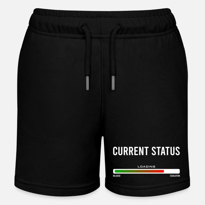 Current Status - Kinder Organic Joggingshorts Mini Bolter von Stanley/Stella - Schwarz
