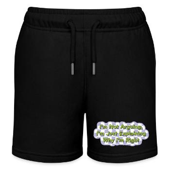 Ne discutez pas, ayez juste raison Chemise - Short de jogging enfant bio Stanley/Stella - noir - Devant