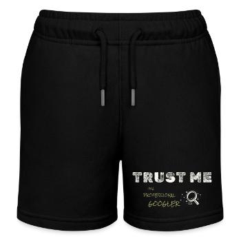 Besserwisser - Kinder Organic Joggingshorts Mini Bolter von Stanley/Stella - Schwarz - Vorne
