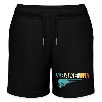 Lustiges Paar Shake N Bake - Geschenk für Autorennen-Liebhaber - Kinder Organic Joggingshorts Mini Bolter von Stanley/Stella - Schwarz - Vorne