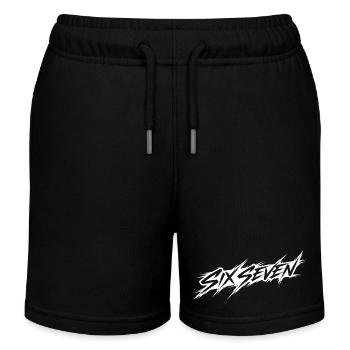six sept - Short de jogging enfant bio Stanley/Stella - noir - Devant