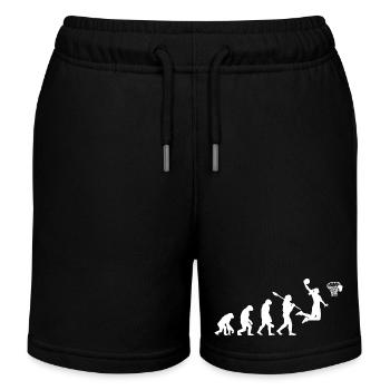 Entwicklung der Basketballspielerin - Kinder Organic Joggingshorts Mini Bolter von Stanley/Stella - Schwarz - Vorne