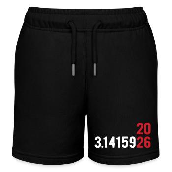 Pi Day 2026 mit Zahlenspiel | Kreiszahl 3.1415 - Kinder Organic Joggingshorts Mini Bolter von Stanley/Stella - Schwarz - Vorne