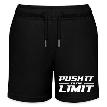 Push It To The Limit - Kids Organic Sweat Shorts by Stanley/Stella - black - Front
