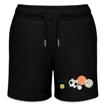 Blague sportive - Match sportif drôle de design sportif - Short de jogging enfant bio Stanley/Stella - noir - Devant