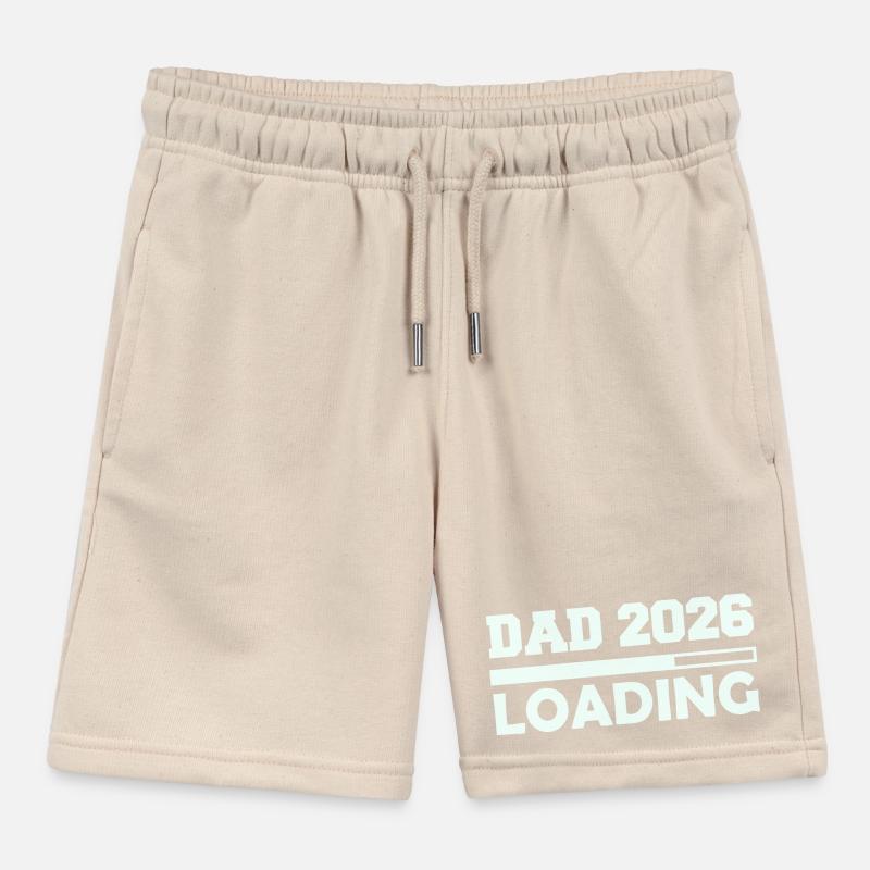 Papa 2026 invites Kids Organic Sweat Shorts by Stanley/Stella