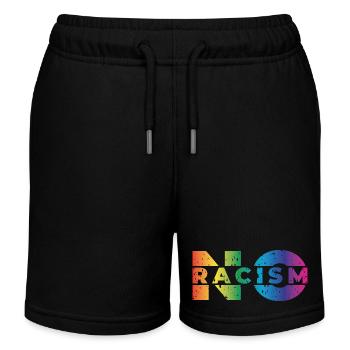 Pas de racisme - Short de jogging enfant bio Stanley/Stella - noir - Devant