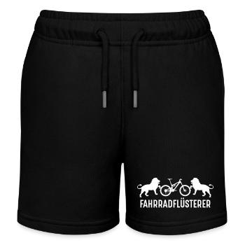 Fahrradflüsterer /  Fahrrad, Radsport - Kinder Organic Joggingshorts Mini Bolter von Stanley/Stella - Schwarz - Vorne