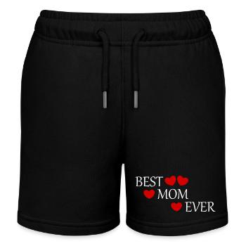 Cadeau pour la fête des mères : Idée de cadeau pour la fête des mères - Short de jogging enfant bio Stanley/Stella - noir - Devant