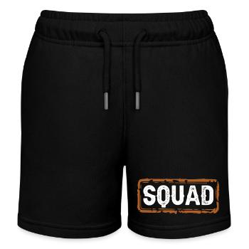 Squad - Kids Organic Sweat Shorts by Stanley/Stella - black - Front