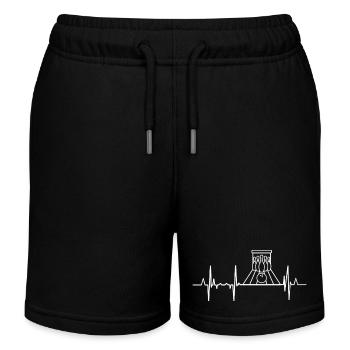 Battement de cœur au bowling - Short de jogging enfant bio Stanley/Stella - noir - Devant