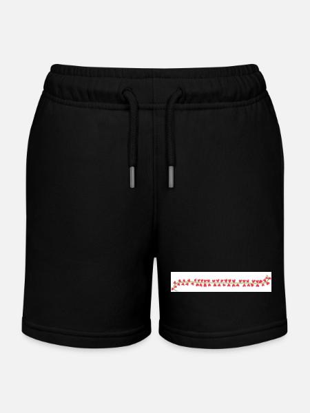 Band mit Herz - Kinder Organic Joggingshorts Mini Bolter von Stanley/Stella - Schwarz