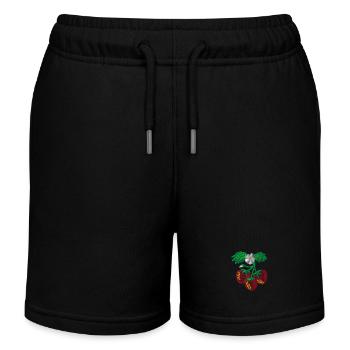 Strawberry - Kinder Organic Joggingshorts Mini Bolter von Stanley/Stella - Schwarz - Vorne
