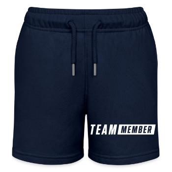 Team Member - Kids Organic Sweat Shorts by Stanley/Stella - navy - Front