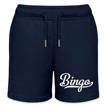 bingo - Kids Organic Sweat Shorts by Stanley/Stella - navy - Front