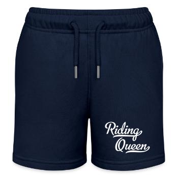Équitation Queen - Short de jogging enfant bio Stanley/Stella - bleu marine - Devant