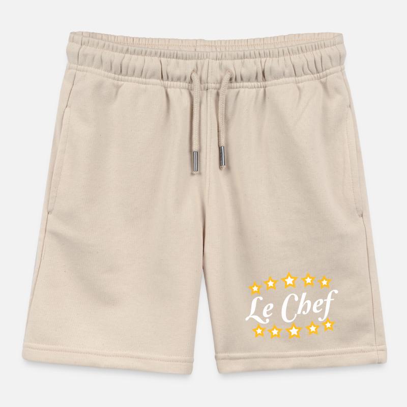 Le Chef 5 Star Chef Fun Kitchen Master Kids Organic Sweat Shorts by Stanley/Stella