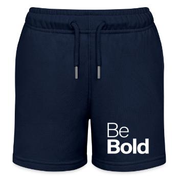 Be Bold - Kids Organic Sweat Shorts by Stanley/Stella - navy - Front