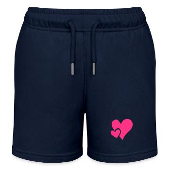 herzen - Kinder Organic Joggingshorts Mini Bolter von Stanley/Stella - Navy - Vorne