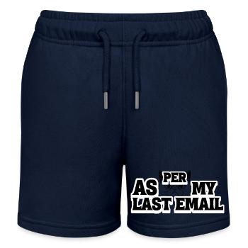 Laut meiner letzten E-Mail - Kinder Organic Joggingshorts Mini Bolter von Stanley/Stella - Navy - Vorne
