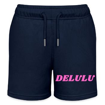 DELULU, Rose - Short de jogging enfant bio Stanley/Stella - bleu marine - Devant