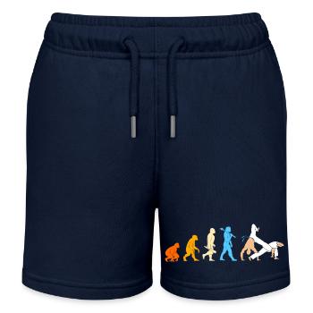 Capoeira Evolution - Kids Organic Sweat Shorts by Stanley/Stella - navy - Front