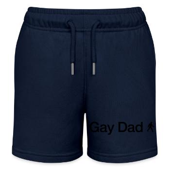 Schwuler Vater - Kinder Organic Joggingshorts Mini Bolter von Stanley/Stella - Navy - Vorne