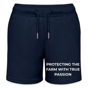 Walnusszüchter – wahre Leidenschaft - Kinder Organic Joggingshorts Mini Bolter von Stanley/Stella - Navy - Vorne