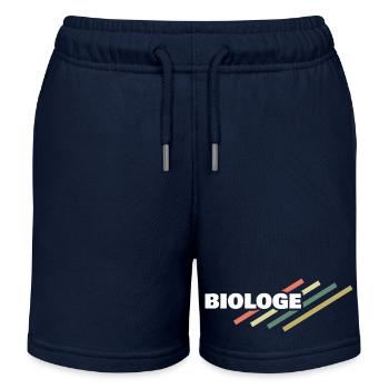 Biologist as a profession - Kids Organic Sweat Shorts by Stanley/Stella - navy - Front