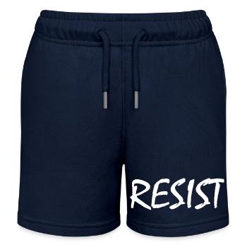 Resist - Kids Organic Sweat Shorts by Stanley/Stella - navy - Front