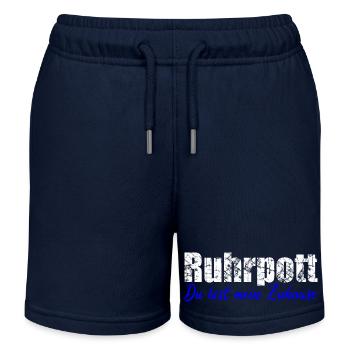 Ruhrpott du bist mein zuhause - Kinder Organic Joggingshorts Mini Bolter von Stanley/Stella - Navy - Vorne