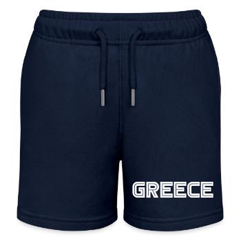 Grèce - Griechenland - Athènes - Short de jogging enfant bio Stanley/Stella - bleu marine - Devant