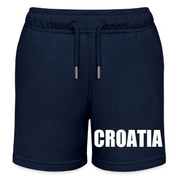 Croatia - Kids Organic Sweat Shorts by Stanley/Stella - navy - Front