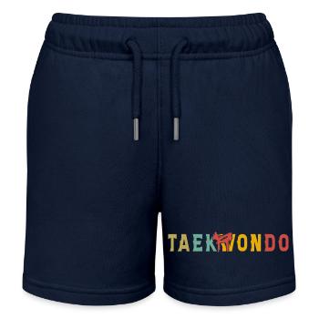 Taekwondo - Kids Organic Sweat Shorts by Stanley/Stella - navy - Front