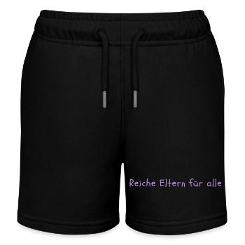 Rich parents for everyone - Kids Organic Sweat Shorts by Stanley/Stella - navy - Front