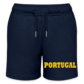 portugal - Kinder Organic Joggingshorts Mini Bolter von Stanley/Stella - Navy - Vorne