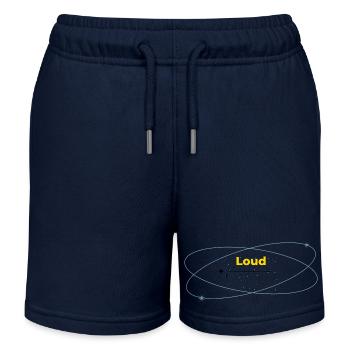 Loud in Silence helles Shirt - Kinder Organic Joggingshorts Mini Bolter von Stanley/Stella - Navy - Vorne