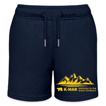 K-Mar Mountain Range Yellow - Kinder Organic Joggingshorts Mini Bolter von Stanley/Stella - Navy - Vorne