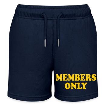 Réservé aux membres - Short de jogging enfant bio Stanley/Stella - bleu marine - Devant